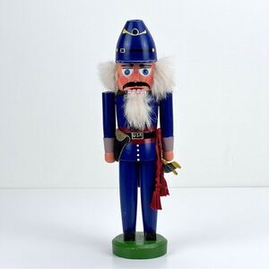 Vintage Classic Erzgebirge 11" Wooden Soldier Nutcracker Made In Germany
